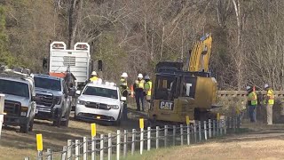 Westbound bridge on I20 near Camden South Carolina closed for emergency repairs [upl. by Aitam979]