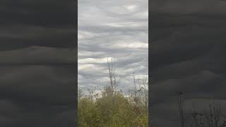 Asperitas Clouds before the storm Undulatus asperatus Ottawa [upl. by Nereen639]