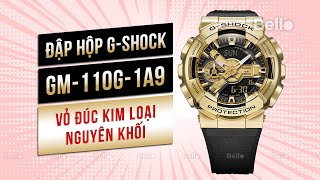 Đập hộp GShock Siêu phẩm GM110G1A9 vỏ đúc kim loại Black amp Gold [upl. by Rehsu979]