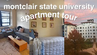 COLLEGE DORM TOUR 2024  Montclair State University the village apartments [upl. by Maite]