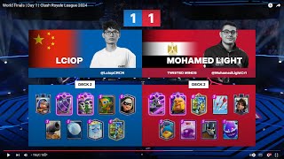 Mohamed light vs Lciop World Finals Clash Royale League 2024 [upl. by Rayna743]