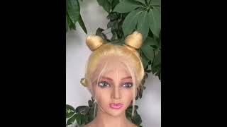 UHAIR 613 Blonde Wig Sasha Layered Butterfly Haircut  13x4 Lace Front Straight Wig Review [upl. by Catherina]