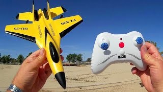 Flybear FX 820 SU 35 2 Channel RC Airplane Flight Test Review [upl. by Pihc]