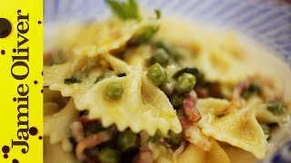 Pancetta Pea amp Mint Farfalle  Gennaro Contaldo [upl. by Amat825]