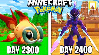 I Survived 2400 Days in Minecraft POKEMON [upl. by Ajssatsan339]