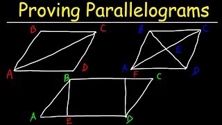 Proving Parallelograms With Two Column Proofs  Geometry [upl. by Iarised]