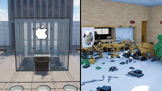 Trashing The Fifth Avenue Apple Store  Teardown Mods [upl. by Estas]