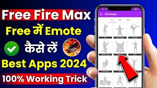 how to get emotes in free fire max  free fire mein emote kaise le 2024  free fire emote apps 2024 [upl. by Hobbie]