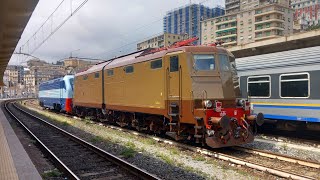 Invio E402b TTI  E636 161 e merci a Genova Brignole [upl. by Llecrup49]