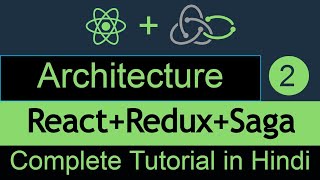 React redux saga in Hindi 2 Architecture  Redux and saga flow diagram [upl. by Aeht]