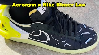 Acronym x Nike Blazer Low DETAILED LOOK and Release Update [upl. by Lybis]