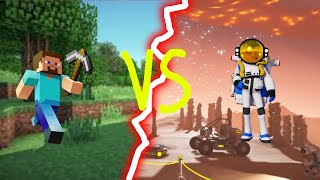 Minecraft vs Astroneer comparison [upl. by Aneeles856]