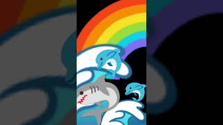 Dolphin swimming together with shark sus  music lyrics song edit nightcore symphony [upl. by Tsew]