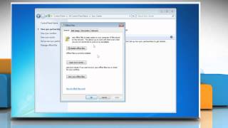 Windows® 7 How to disable offline files [upl. by Lentha]