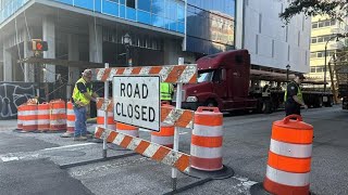 Busy portion of Peachtree Street closes for several days [upl. by Belac]