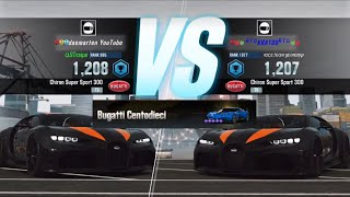 CSR 2  SHOWDOWN WITH BUGATTI CHIRON SUPER SPORT 300  Tune amp Shift  Win Blue Centodieci [upl. by Oibirot]