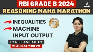 RBI Grade B 2024  RBI Grade B Reasoning Marathon 2  Reasoning By Neelam Gahlot [upl. by Ahseined733]