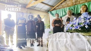 Muzambangwena singing Pedyo nemi Mwari at a funeral [upl. by Gnad197]