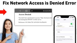 How to Fix Network Access is Denied Error on iPhone 2025 [upl. by Gabbi]