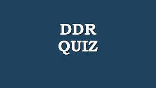 DDR Quiz allgemeinwissen [upl. by Michaeu]