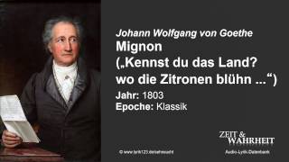 Johann Wolfgang von Goethe Mignon 1803 [upl. by Herson]