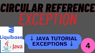 Circular Reference Exception with Liquibase  Liquibase  Common Exceptions spring boot [upl. by Eoj]