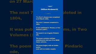 Ode Intimations of Immortality William Wordsworth PG TRB ENGLISH UGC NET SET [upl. by Selemas531]