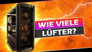 So viele LÜFTER braucht dein GAMING PC WIRKLICH  Der PERFEKTE AIRFLOW  So einfach gehts [upl. by Enived]