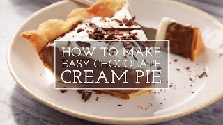 Easy Chocolate Cream Pie [upl. by Acinehs]