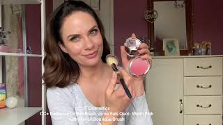 DEBORAH ANN GAETANO LIFESTYLE MODEL APPLYING IT COSMETICS CC Ombré Radiance Blush Je ne Sais Qoui [upl. by Saerdna]