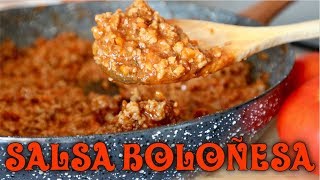 SALSA BOLOÑESA O BOLOGNESA  RECETA CASERA [upl. by Nellda943]