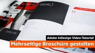 Eine moderne Broschüre mit InDesign gestalten Tutorial  Unboxing [upl. by Olecram]