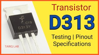 How to test D313 transistor [upl. by Hajile]