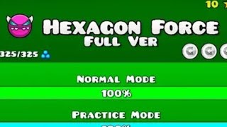 Hexagon Force Full Versión By Partition And JamAttack Geometry Dash Full Versión [upl. by Ztnaj]