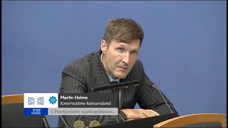 Martin Helme Kaja Kallasele Kas te tihti istute Kremlile kuuluvate pankuritega õhtusöögi lauas [upl. by Male296]