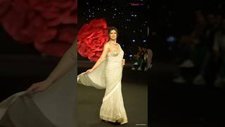 Lakmè Fashion Week 2024 Sushmita Sen graces the ramp walk in saree  Video [upl. by Cacilia]