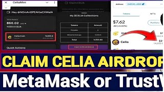 Celia token live claim how to claim celia token celia mining app update [upl. by Ayyn734]