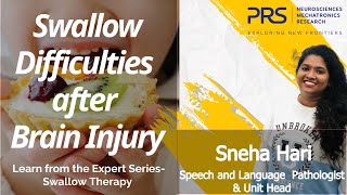 Swallowing Difficulty After Brain InjuryStroke Head Injury Learn from the Expert Series SLP [upl. by Eiromem]