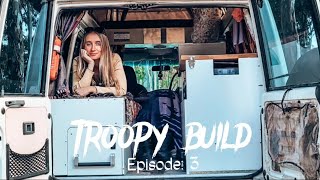 TROOPY CAMPER BUILD Ep3 fitout almost complete and First camping trip [upl. by Noit]