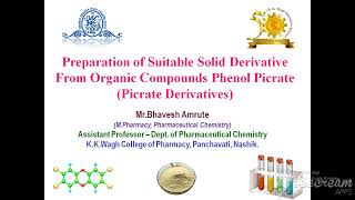 Preparation of Suitable Solid Derivative From Organic Compounds Phenol Picrate Picrate Derivative [upl. by Madelle892]