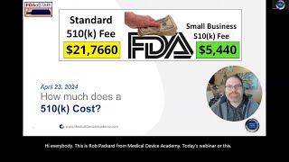 How much does an FDA 510k submission cost [upl. by Olocin]