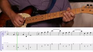 How to Play the Melody to Autumn Leaves on Guitar with TAB [upl. by Sina437]