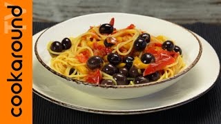 Spaghetti pomodoro e peperoni  Primo piatto estivo [upl. by Loren]