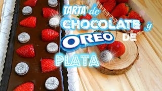 TARTA DE CHOCOLATE Y OREOS DE PLATA  SIN HORNO Cakemol [upl. by Rammaj]