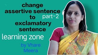 assertive to exclamatory sentenceenglish englishgrammar by learning zone [upl. by Stig]