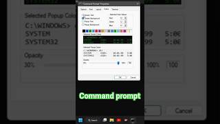 laptop command prompt ka colour change kaise kare shortcut key viralvideo ytviralshorts laptop [upl. by Aitnahs]