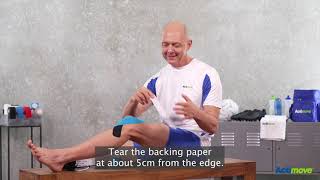 Taping the Knee with Kinesiology Tape for Support and Pain Relief [upl. by Yhtrod577]