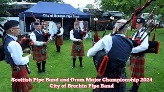 City of Brechin Pipe Band  Scottish Championship 2024 [upl. by Ellohcin]