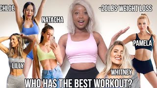 WHICH IS THE MOST EFFECTIVE WORKOUT FOR WEIGHT LOSS Chloe Ting Natacha Pamela ect [upl. by Acassej]