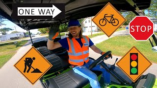 Handyman Hal Street Signs and Street Safety  Fun Learning for Kids [upl. by Steady570]